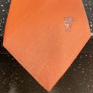 Orange Versace Collection Tie